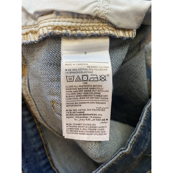 Old Navy Women's Size 8 Blue Denim High Rise WOW Cuff Jean Shorts - Picture 8 of 8